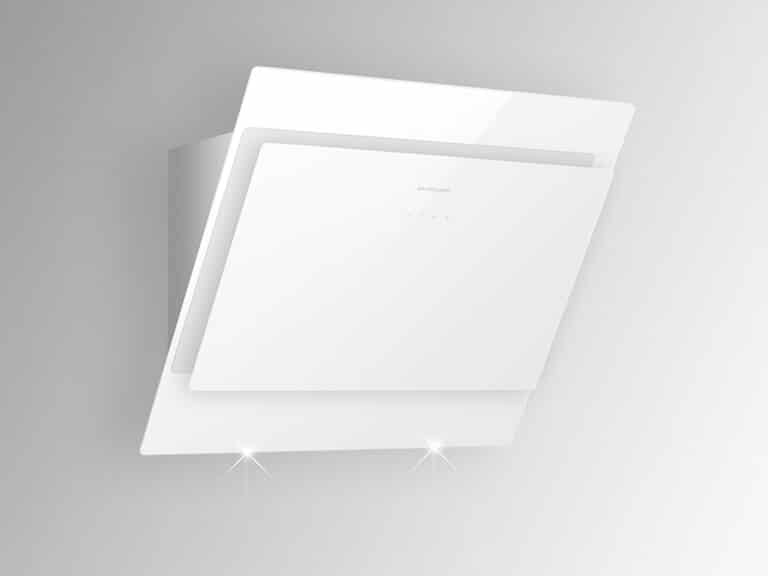 Korpus Grau, Schacht Edelstahl / Weißglas, 80 cm, ohne Schacht<br />
Darstellung ohne Umluftabdeckung